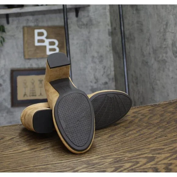 NWT Easy Street Proper Womens Block Heel Pumps PROPER Sand Suede Brown 9.5M - Picture 8 of 11